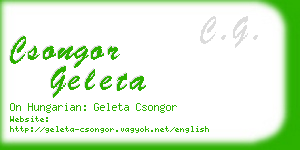 csongor geleta business card